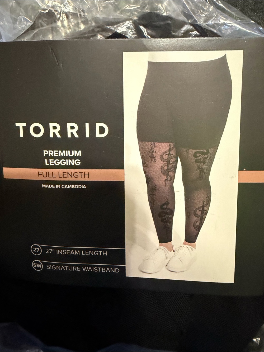 Torrid Premium Leggings Snakes Daggers Mesh size 0X/12 Like new